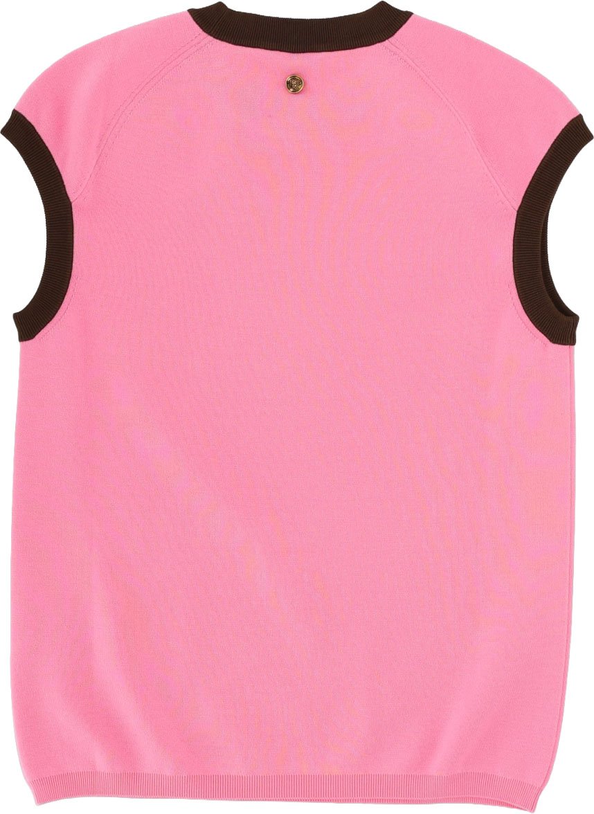 Versace TOP IN MAGLIA DI COTONE Roze
