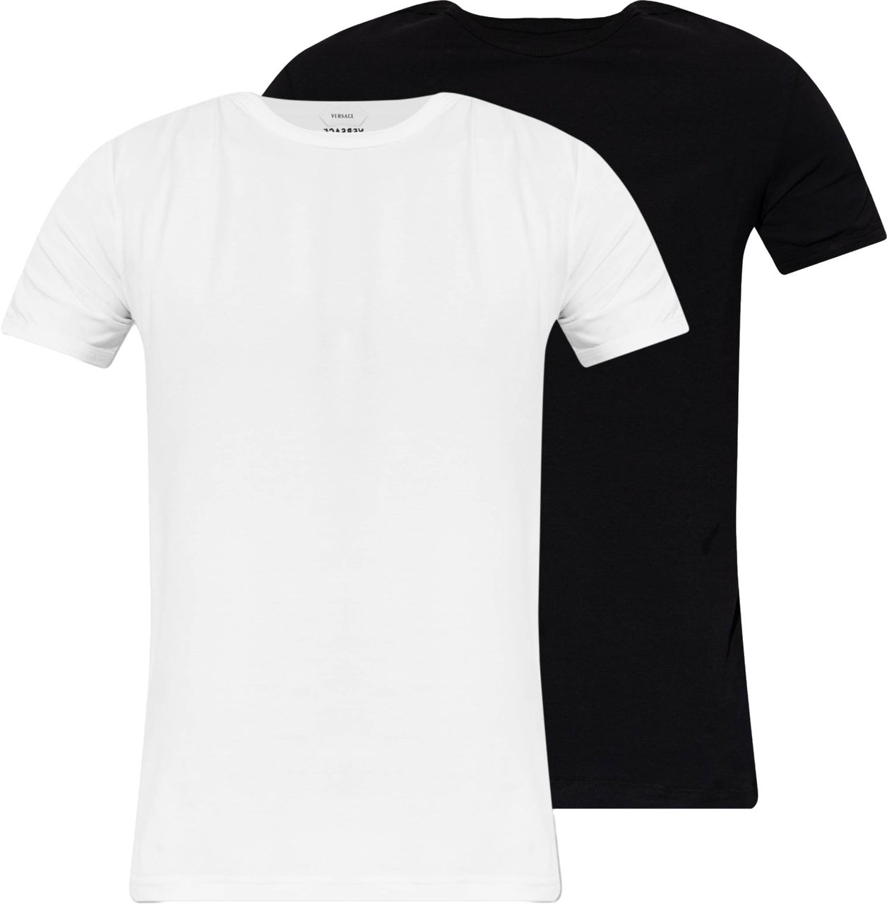Versace White/Black Bi-Pack Jersey Bio T-shirts Wit