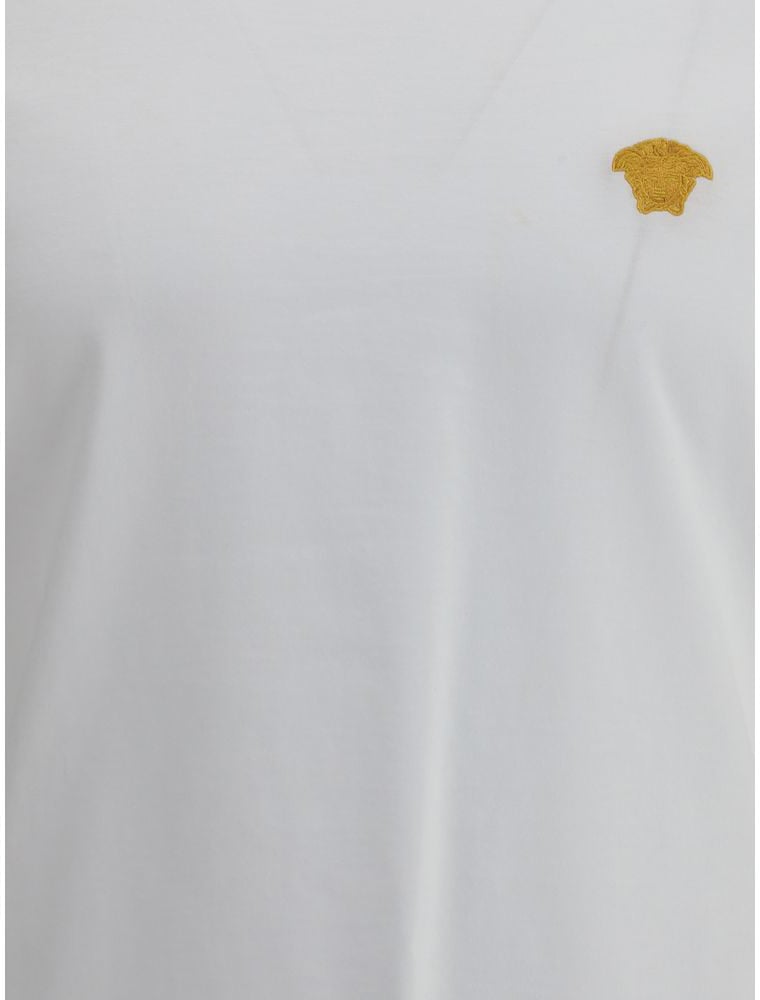 Versace Versace White Cotton T-Shirt Wit