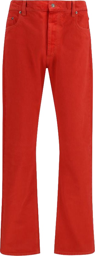 Versace Multicolor Cotton Straight-Leg Jeans Divers
