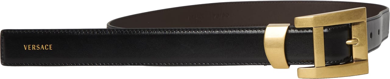 Versace Leather belt Zwart