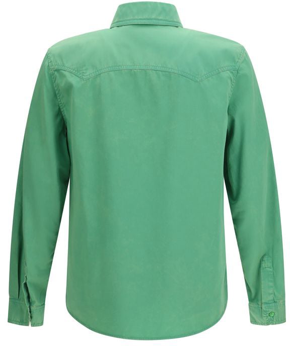 Versace Bicolor Cotton Shortsleeve Shirt Divers
