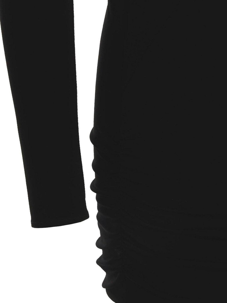 Versace Black Viscose Short Dress Zwart