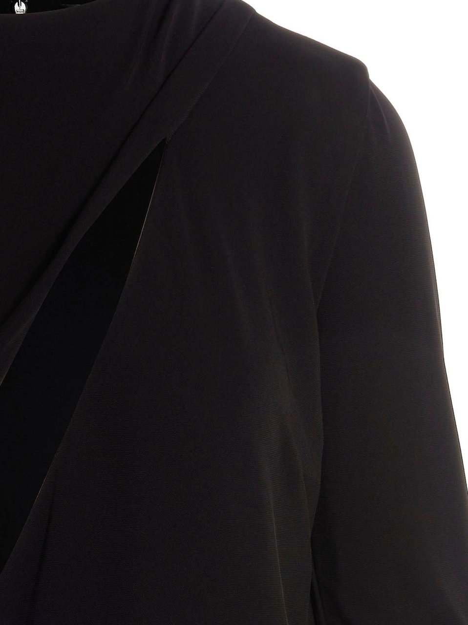 Versace Black Viscose Short Dress Zwart