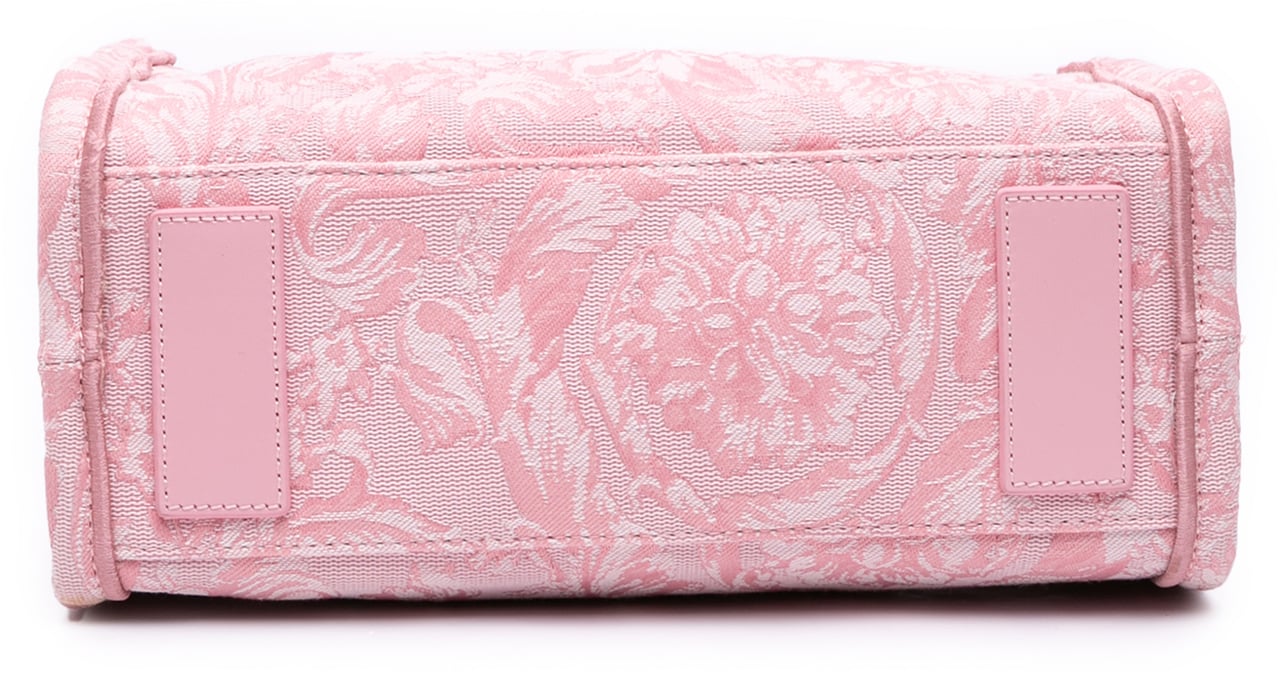 Versace Small Canvas Barocco Athena Tote Roze