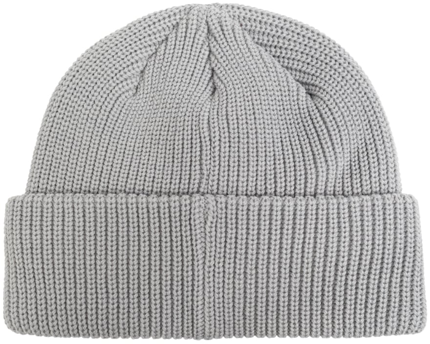 Versace Logo Plaque Beanie Grijs