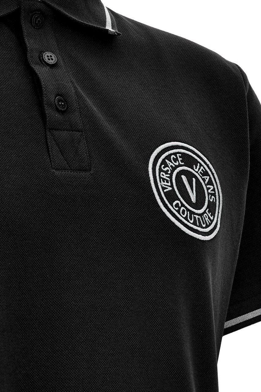 Versace T-Shirts And Polos Black Zwart
