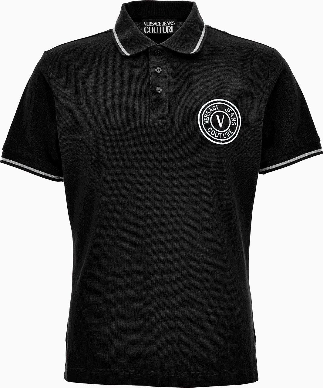 Versace T-Shirts And Polos Black Zwart