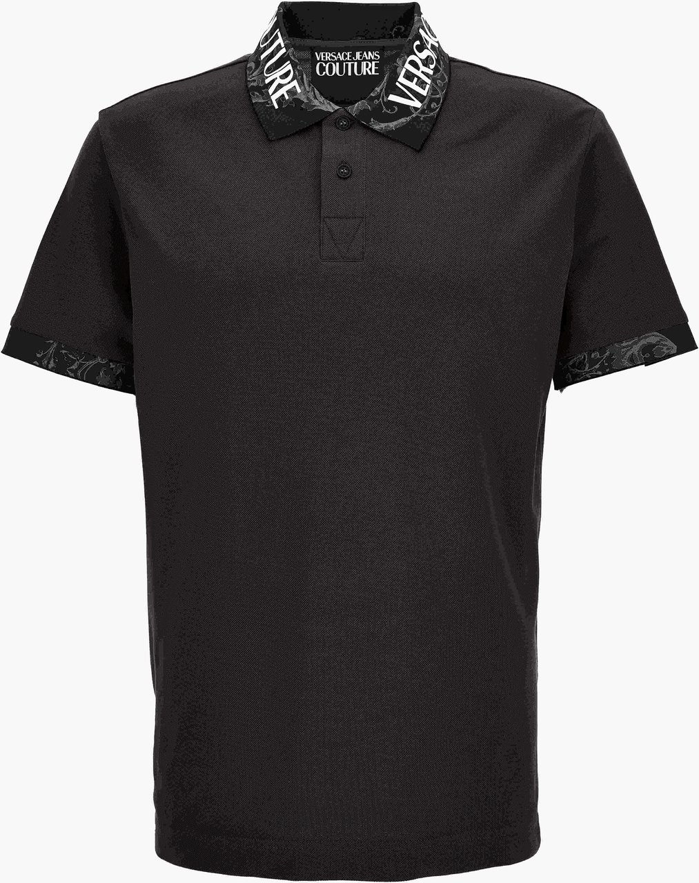 Versace T-Shirts And Polos Black Zwart