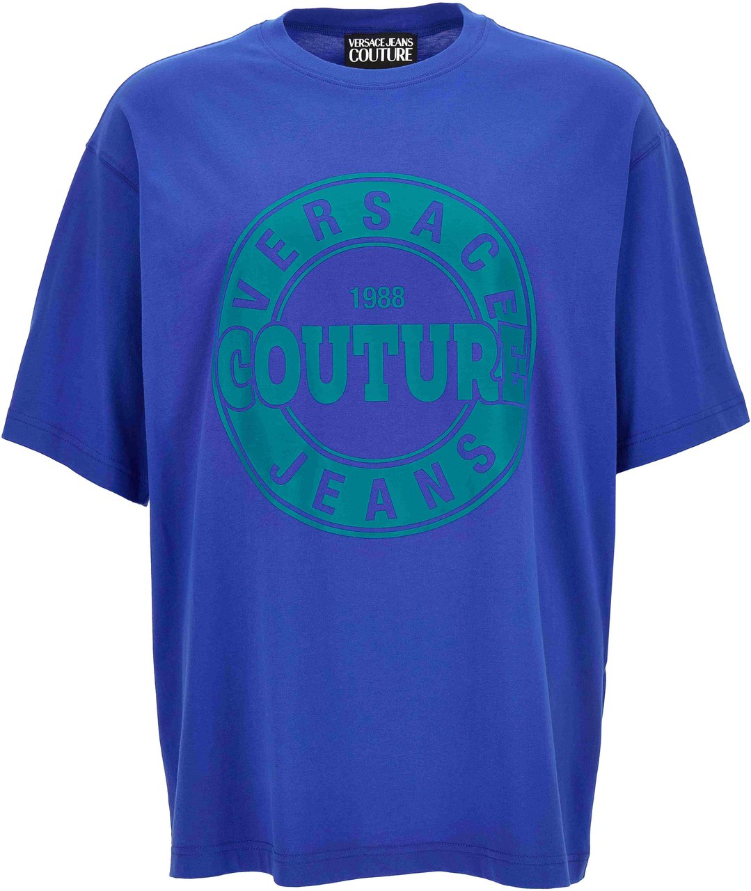 Versace T-Shirts And Polos Blue Blauw