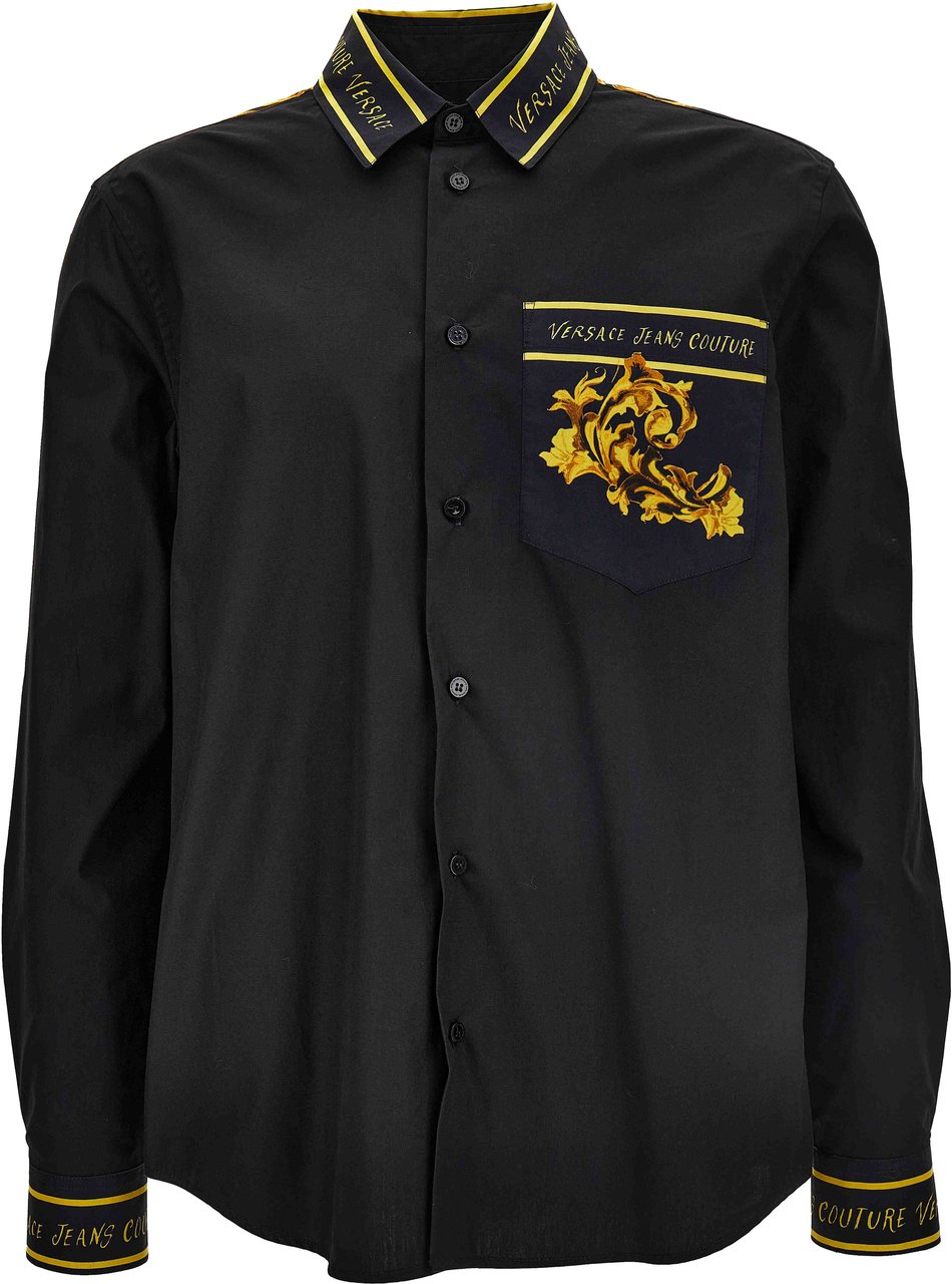 Versace Shirts Black Zwart