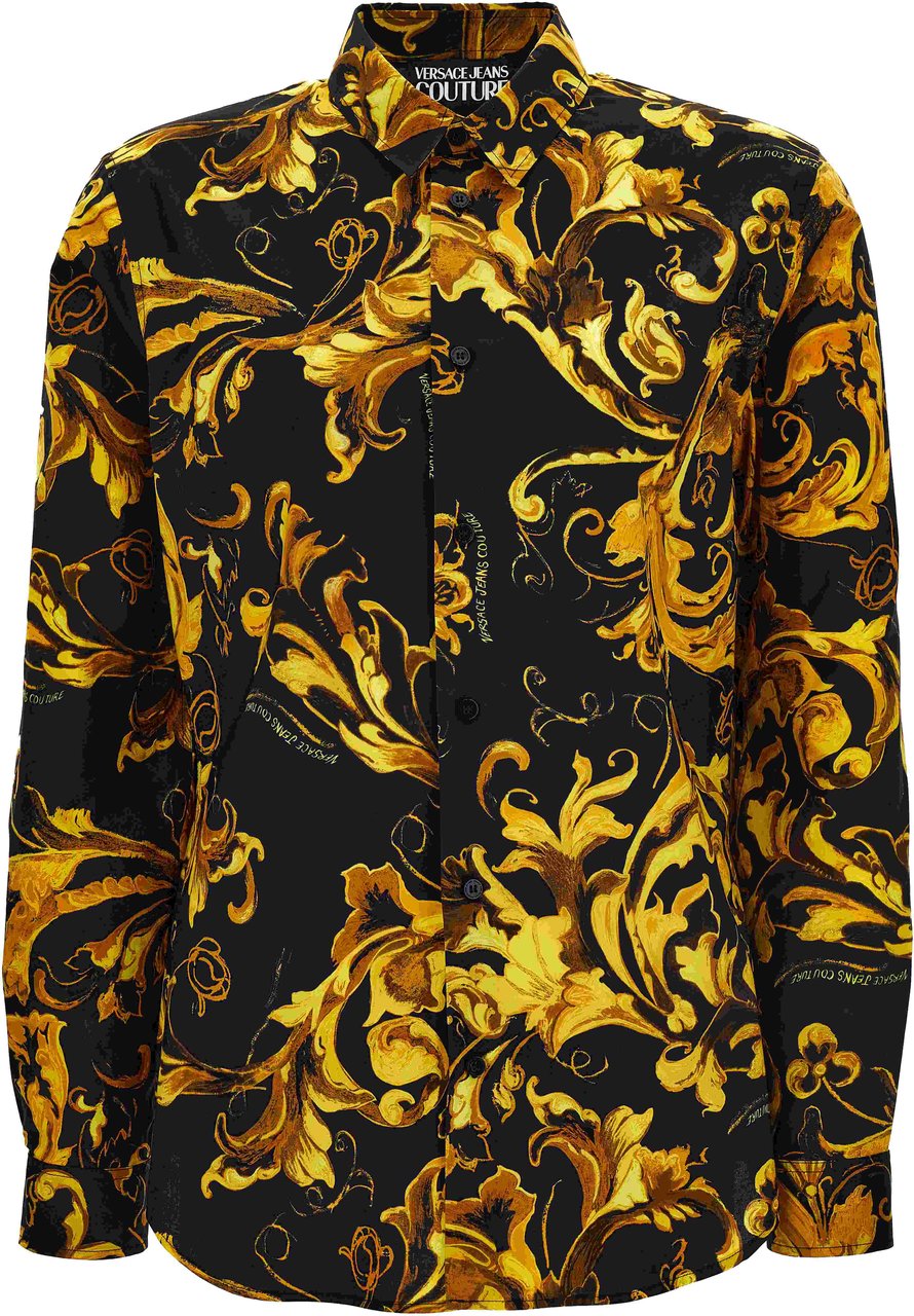 Versace Shirts Black Zwart