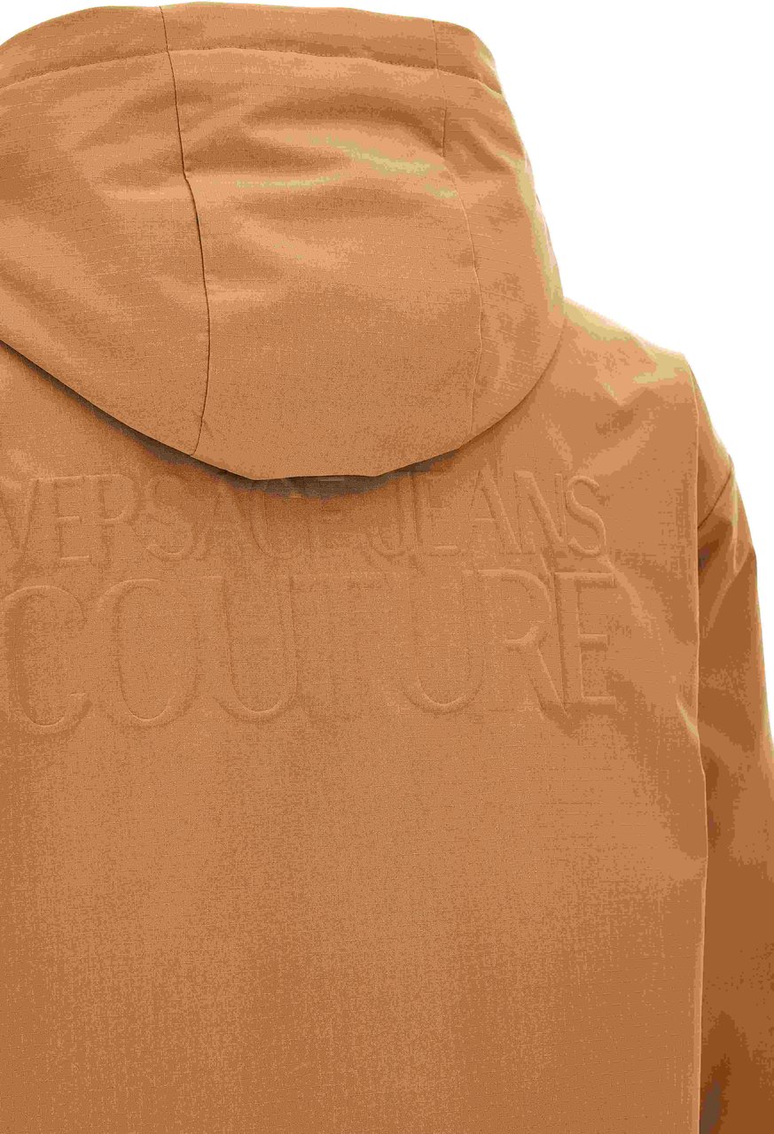 Versace Coats Brown Beige