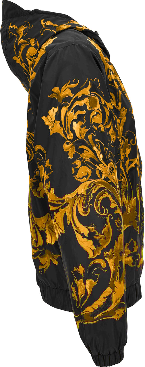 Versace Coats Black Zwart