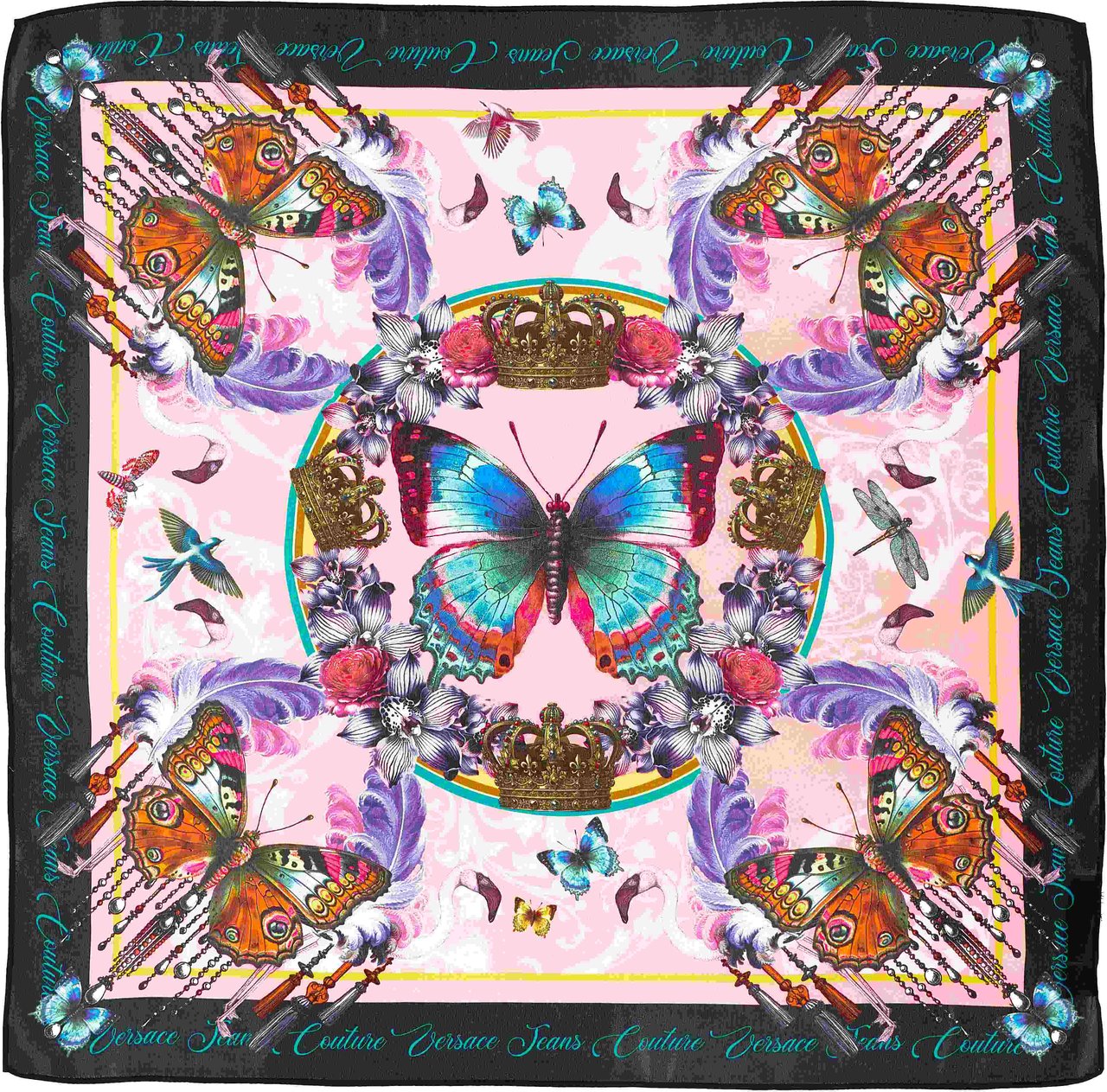 Versace Scarfs Red Roze