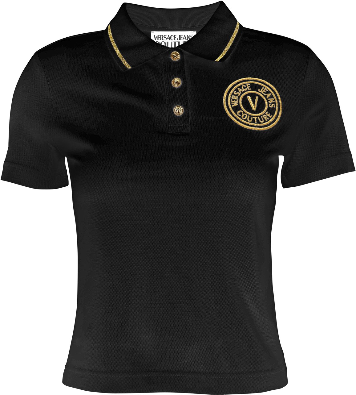 Versace T-Shirts And Polos Black Zwart