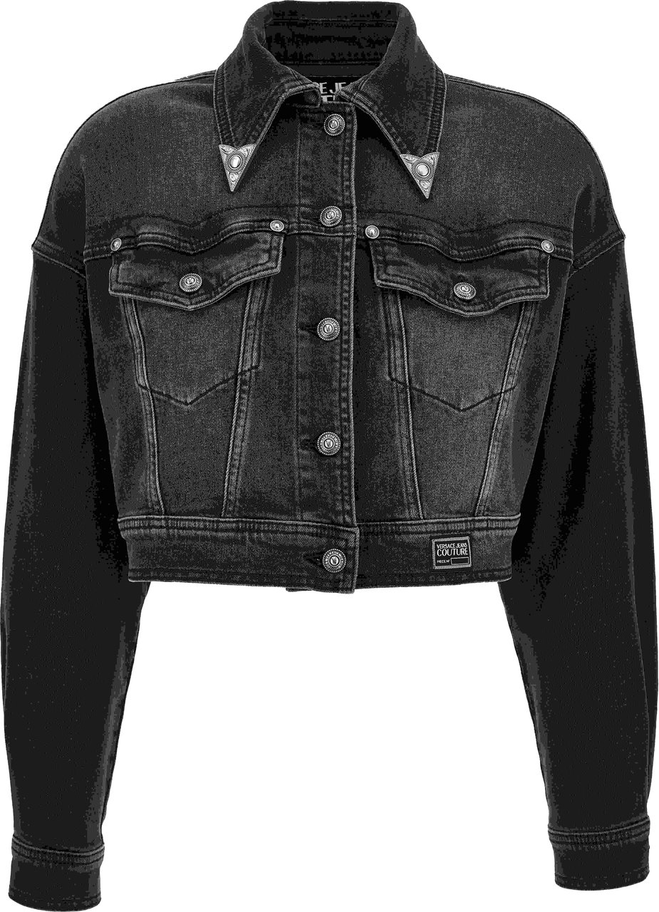 Versace Coats Black Zwart