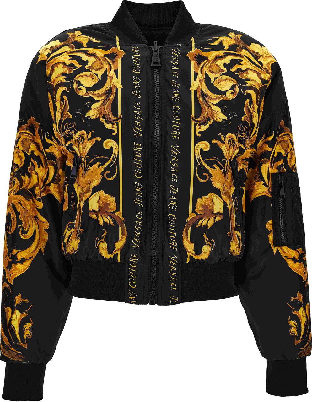Versace Coats Black Zwart
