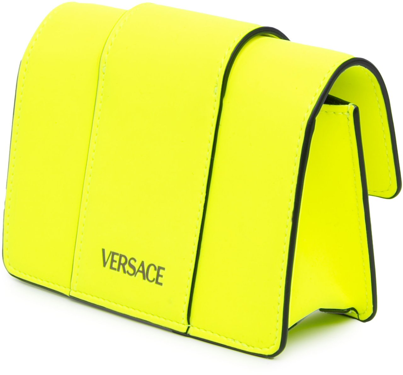 Versace Leather La Medusa Crossbody Geel