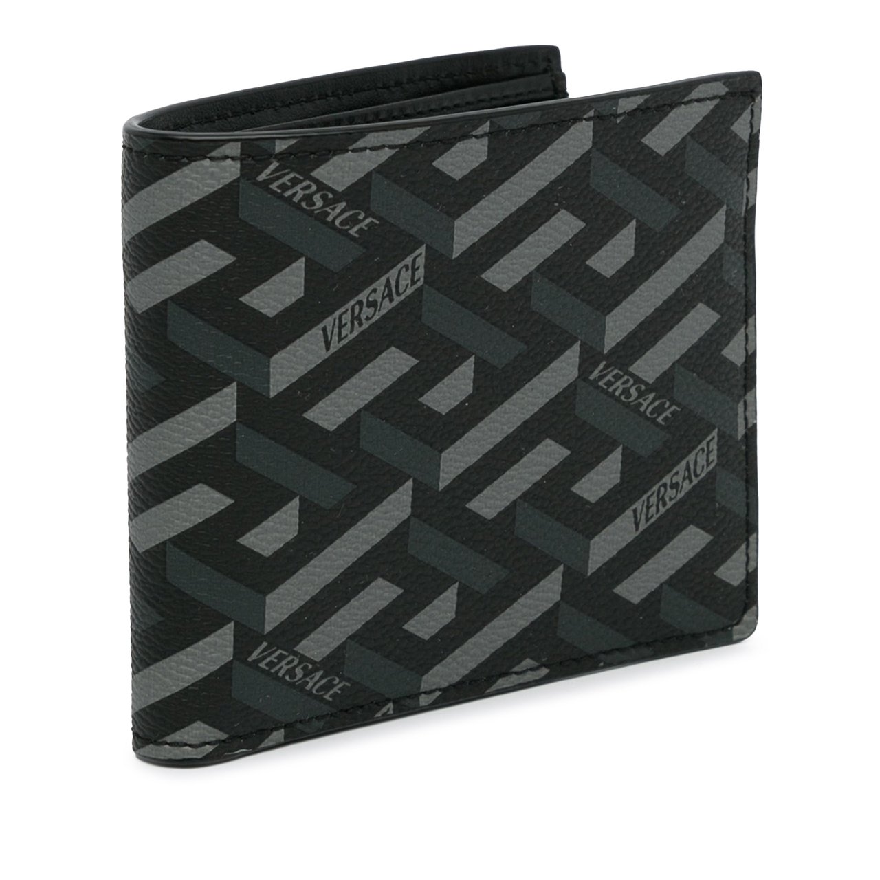 Versace La Greca Small Wallet Zwart