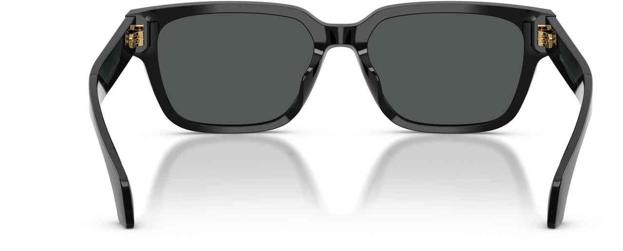 Versace 0ve4513d Bold Black Rectangular Acetate Sunglasses Grijs
