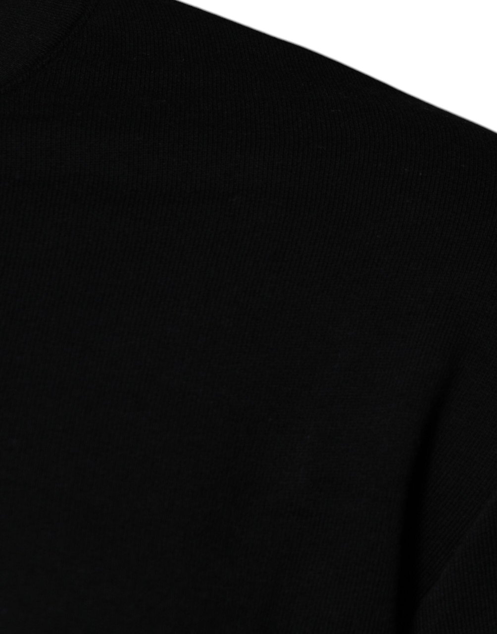 Versace Black Medusa Embroidery Crew Neck Pullover Sweater Zwart