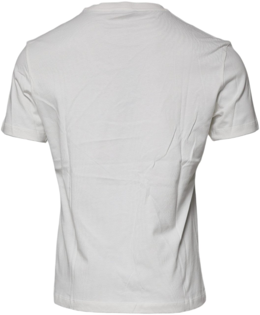 Versace White Medusa Print Cotton Crew Neck T-shirt Wit