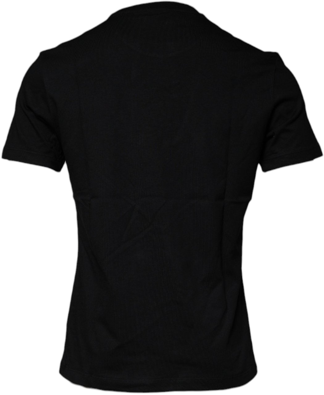 Versace Black Medusa Print Cotton Crew Neck T-shirt Zwart