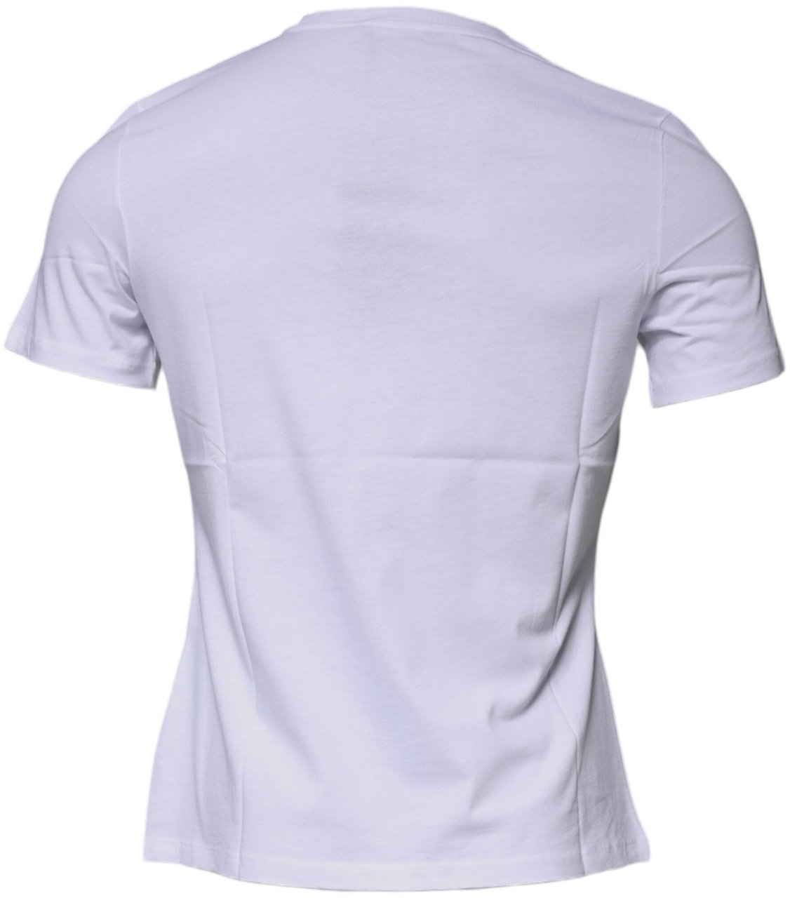 Versace White Medusa Print Cotton Crew Neck T-shirt Wit