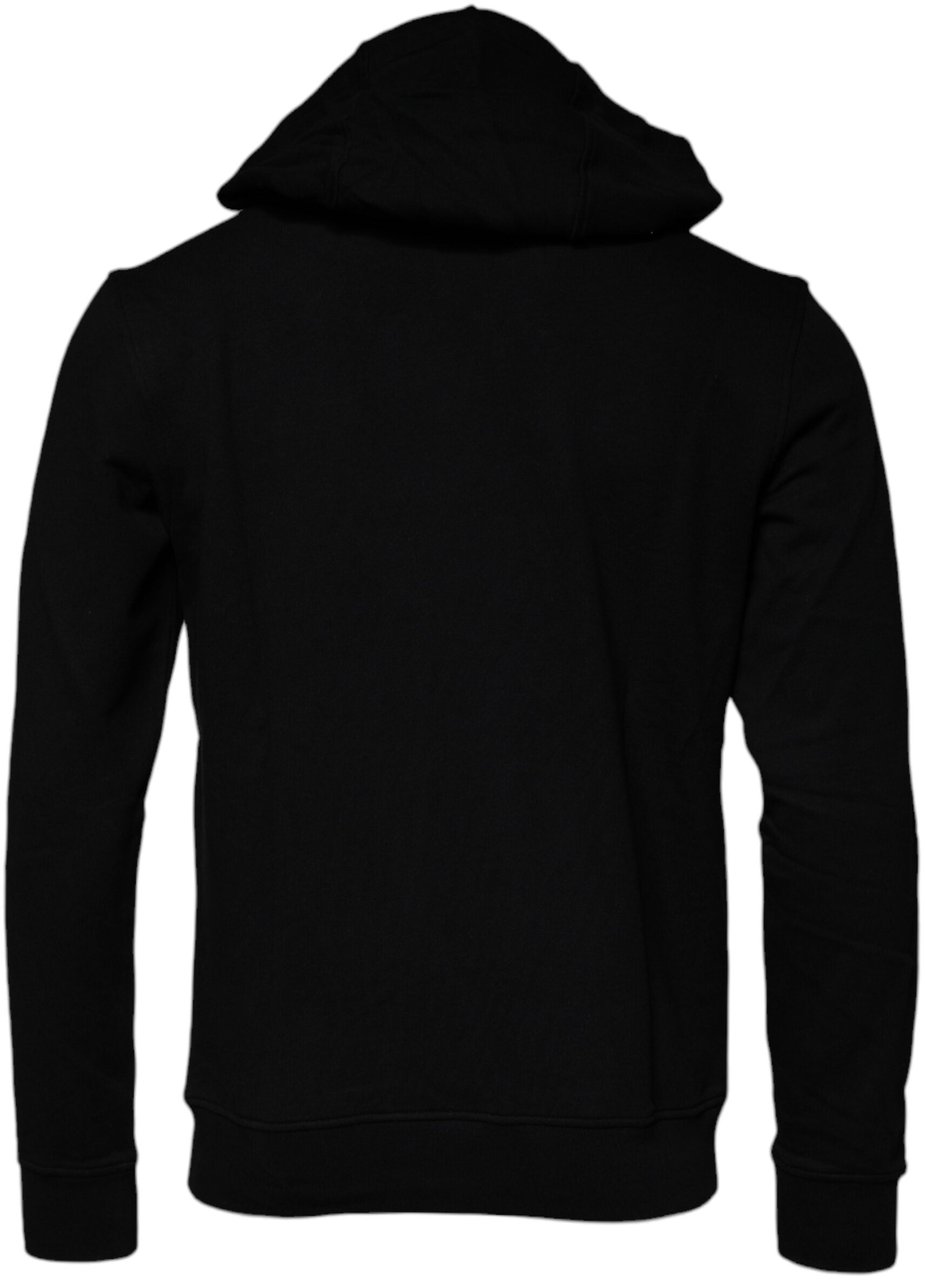 Versace Black Medusa Cotton Hoodie Pullover Sweatshirt Sweater Zwart