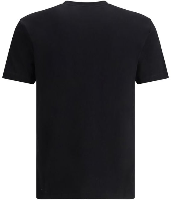 Versace Black Cotton T-Shirt Zwart