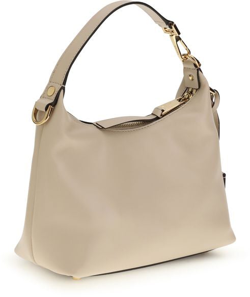 Versace Beige Calf Leather Bos Taurus Handbag Beige