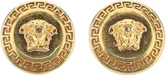 Versace Gold Metal Earrings Zwart