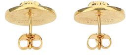 Versace Gold Metal Earrings Zwart