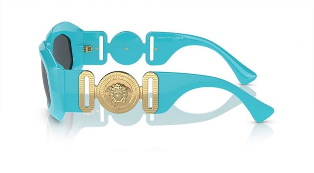 Versace Blue Acetate Sunglasses Blauw