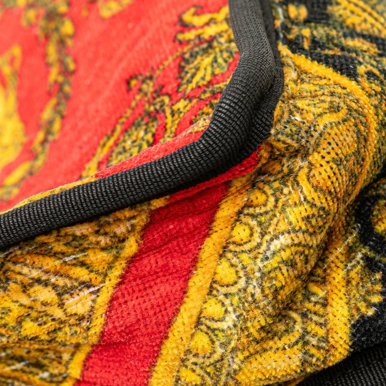 Versace Terry Medusa Baroque Print Clutch Rood