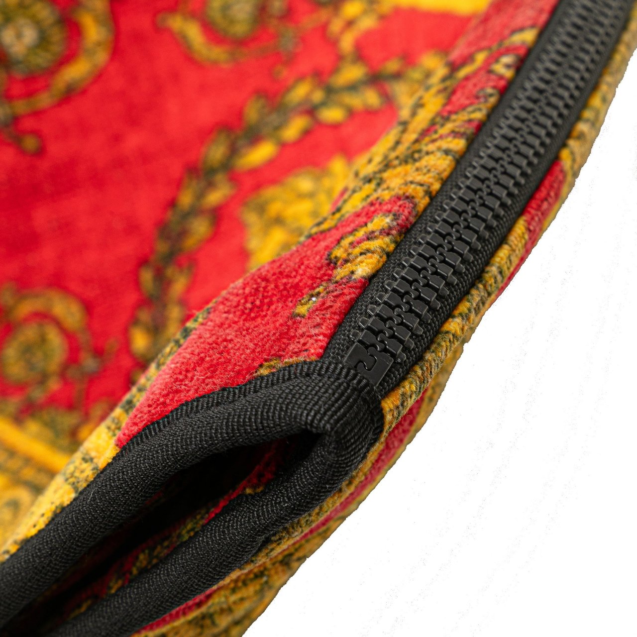 Versace Terry Medusa Baroque Print Clutch Rood