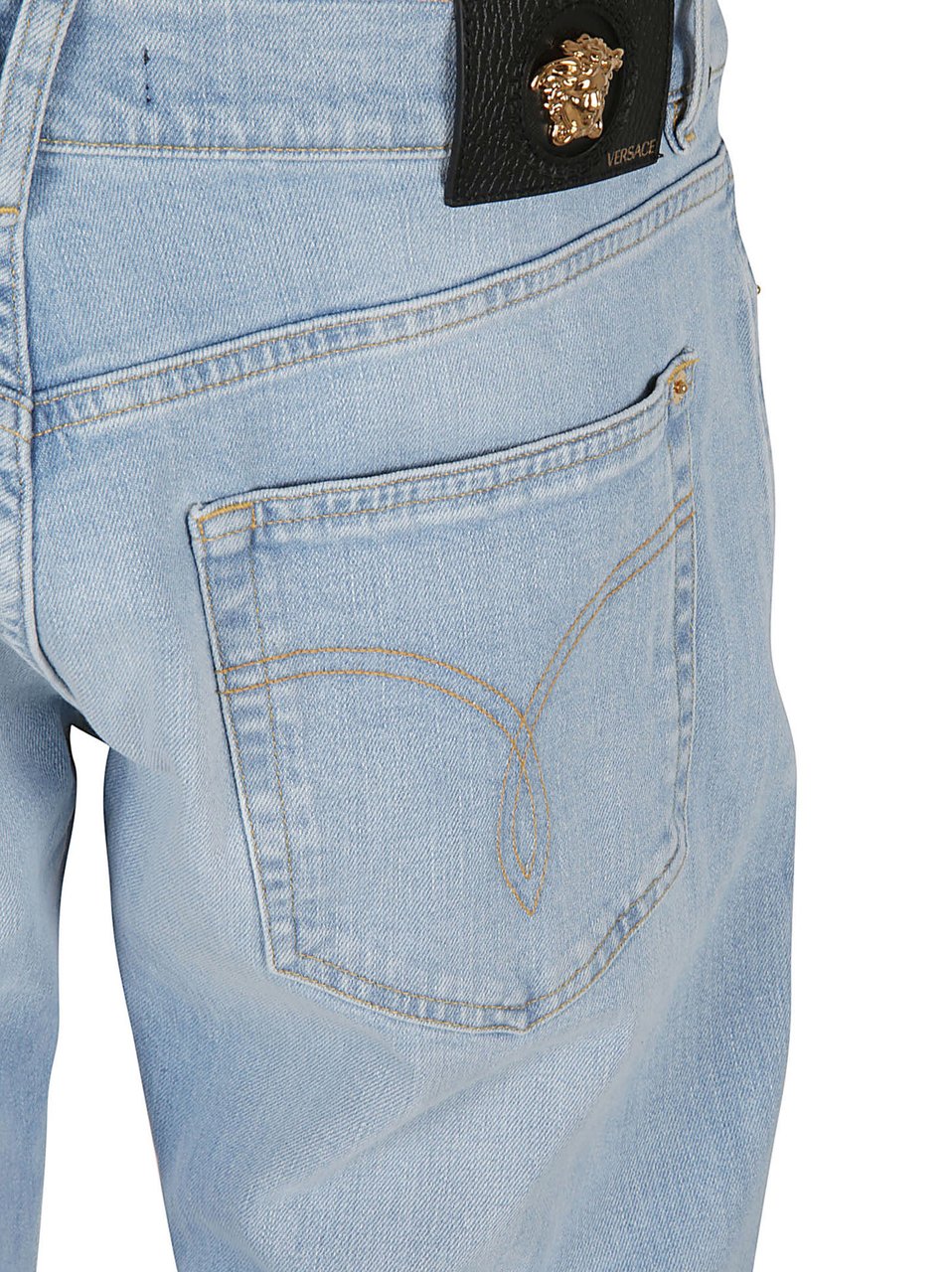 Versace Light Blue Denim Jeans Grijs