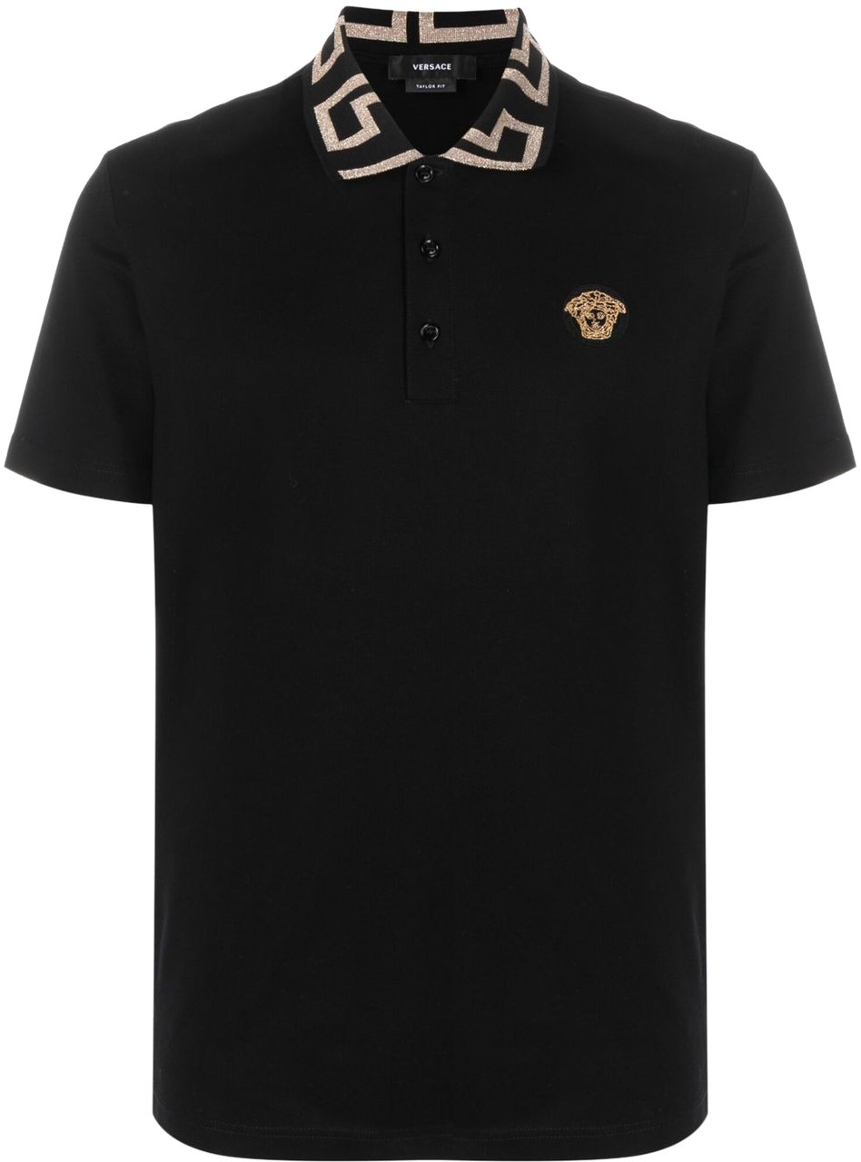 Versace T-Shirts And Polos Black Zwart
