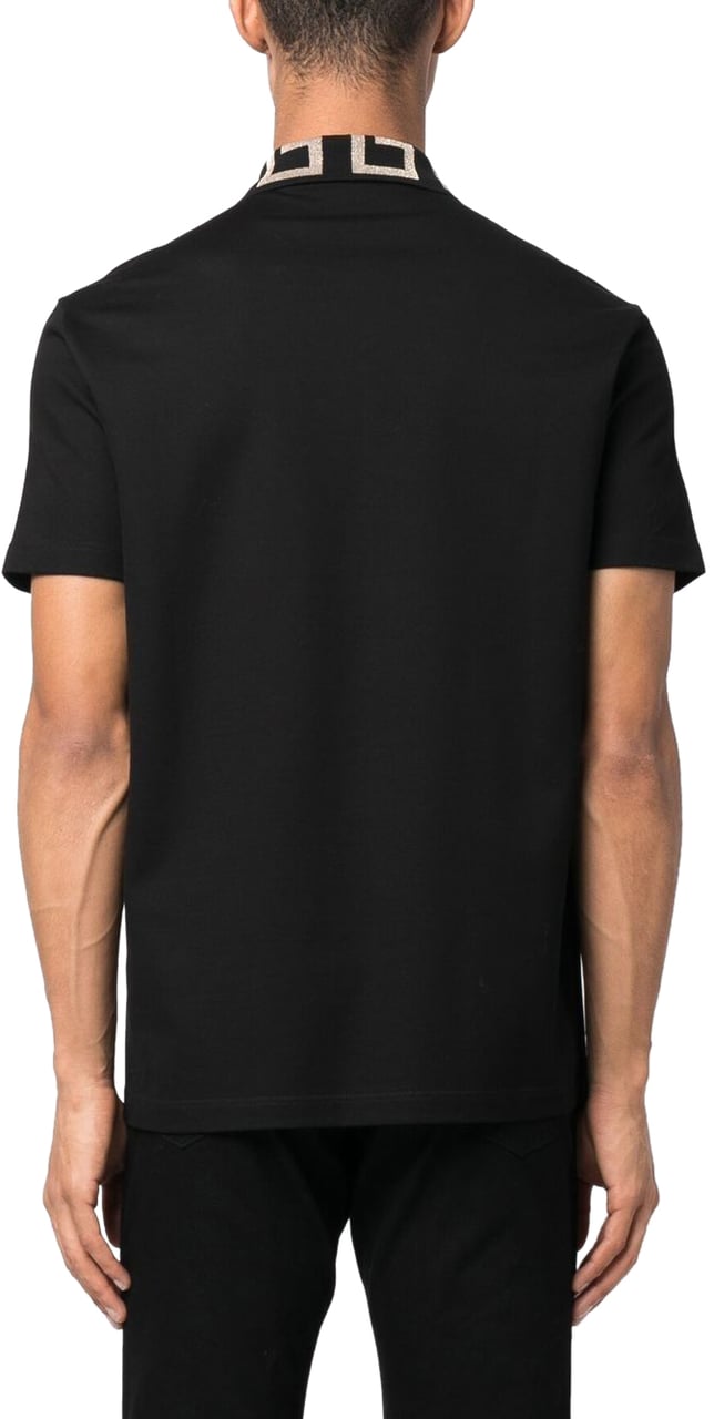 Versace T-Shirts And Polos Black Zwart