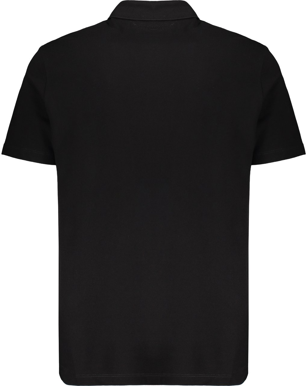 Versace Embroidered cotton polo shirt Zwart