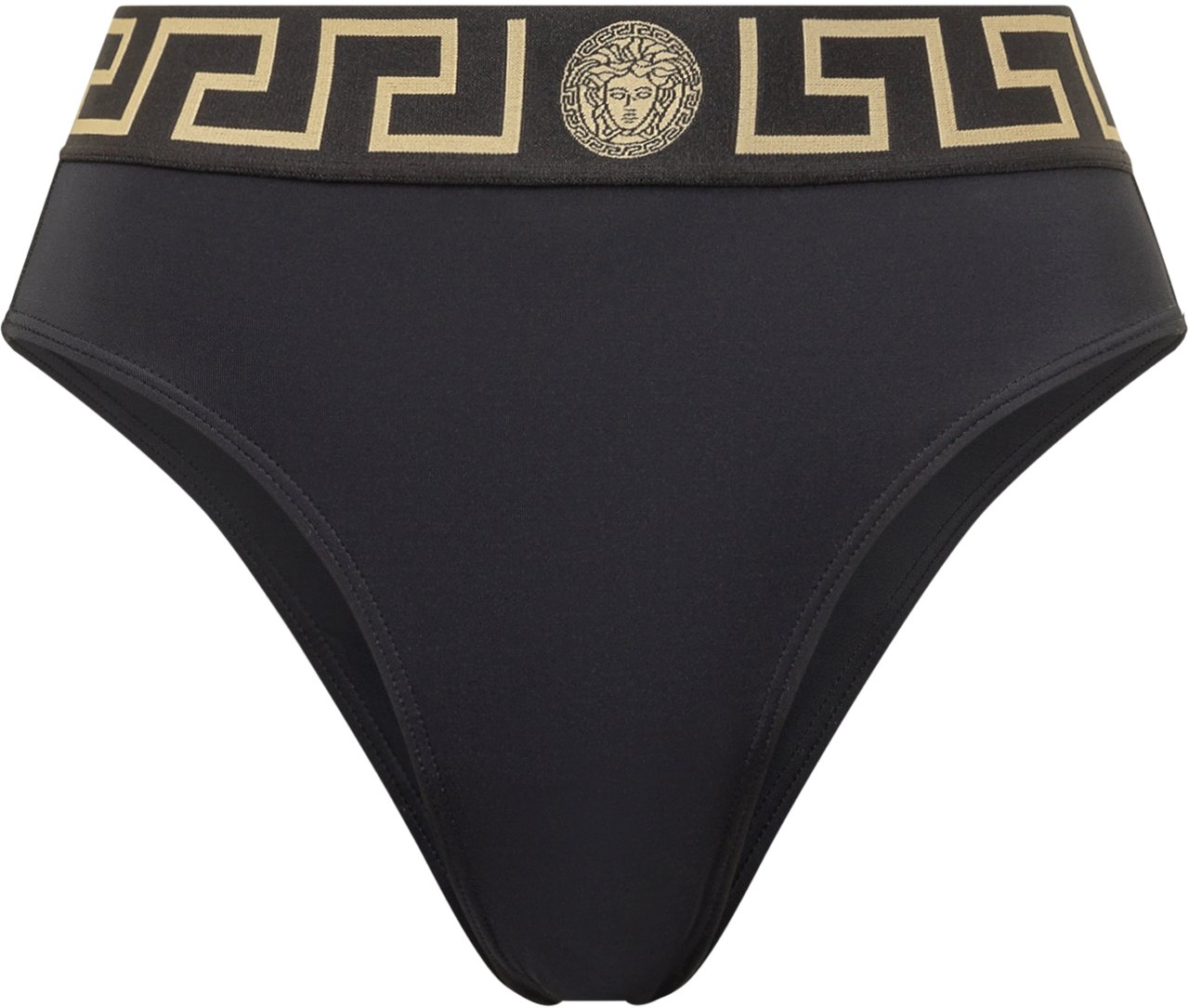Versace Slip Bikini In Lycra Stretch Zwart