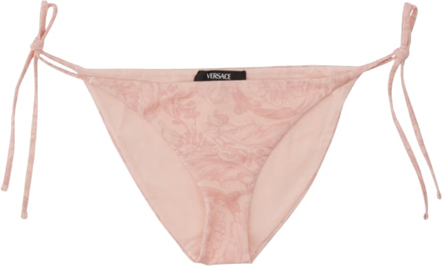 Versace Baroque Print Bikini Bottom Roze
