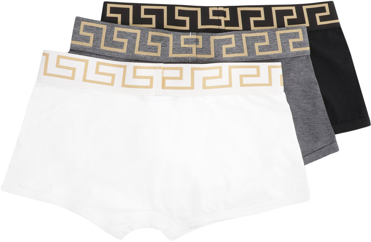 Versace Set of three cotton boxers Divers