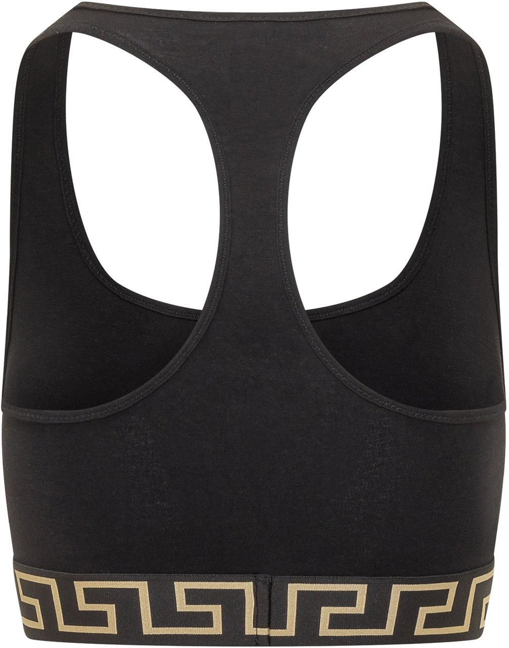 Versace Reggiseno Stretch In Cotone Bio Zwart