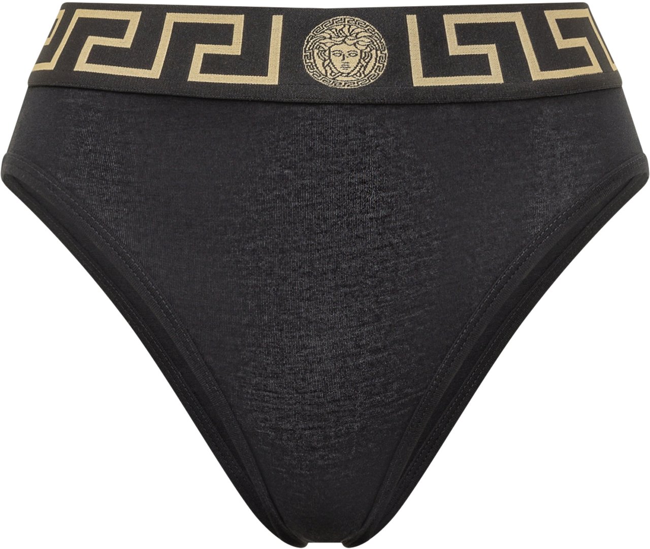 Versace Slip A Vita Alta Stretch Zwart
