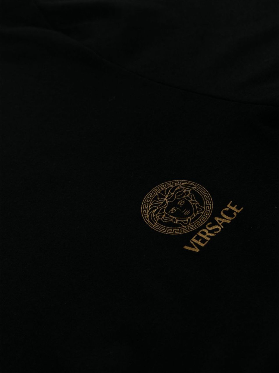 Versace T-Shirts And Polos Black Zwart