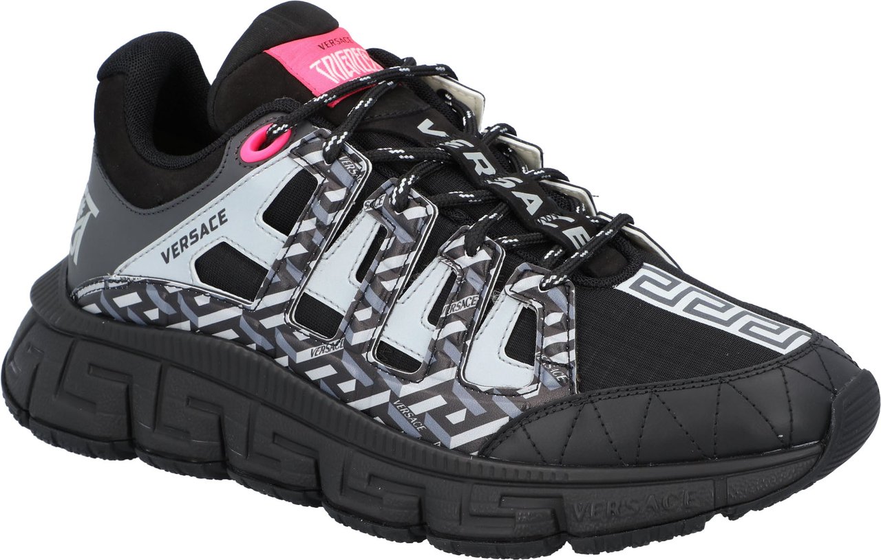Versace Trigreca 'La Greca - Black Pink' Zwart