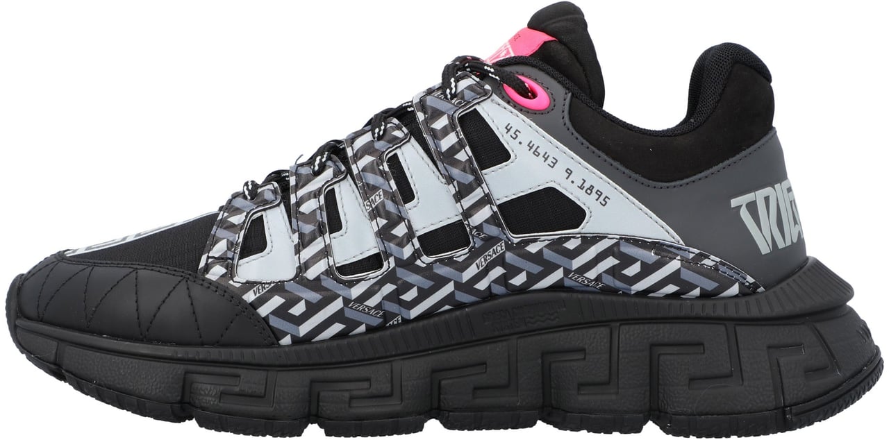 Versace Trigreca 'La Greca - Black Pink' Zwart