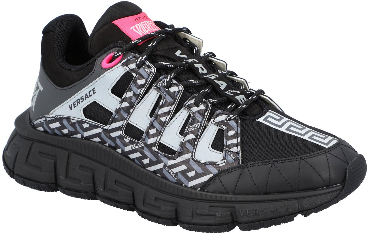 Versace Trigreca 'La Greca - Black Pink' Zwart